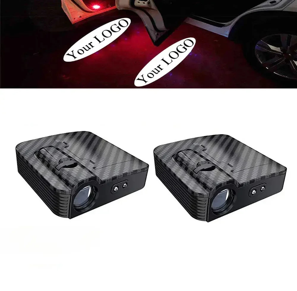 2PCS Logotipo LED inalámbrico para puerta de coche
