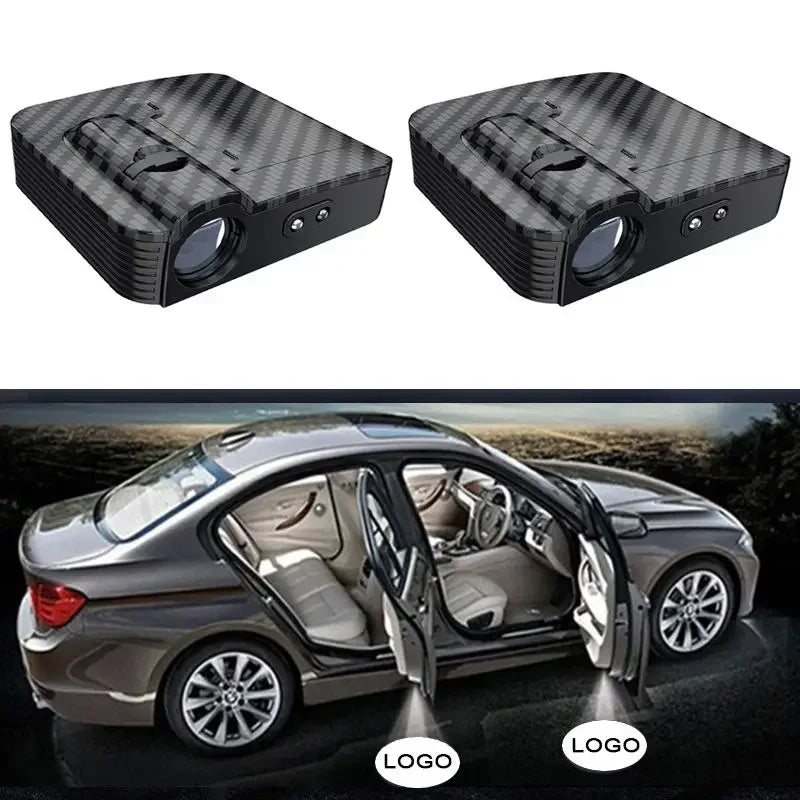 2PCS Logotipo LED inalámbrico para puerta de coche